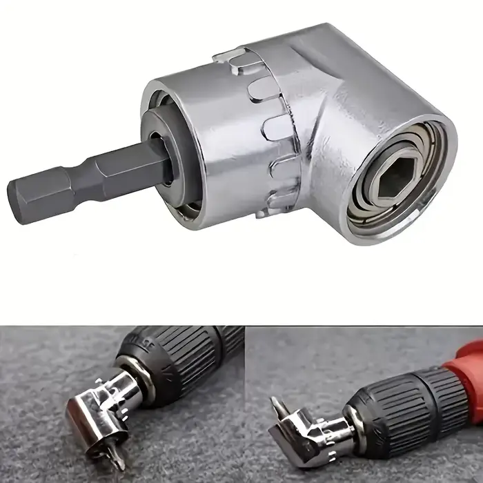 Acier au carbone robuste105 ° Tournevis/entraînement électrique coudé - Angle d'inclinaison réglable(90 ° -105 ° ) -
