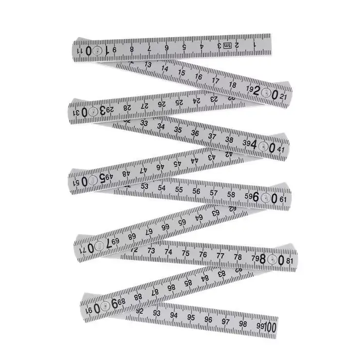 Bâton compteur pliant avec 10 Joints verrouillage, règle pliable en plastique pour système mesure mé