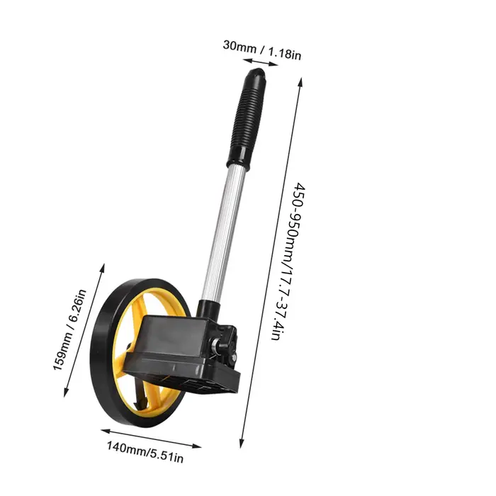 Roue de mesure Portable 0 ~ 9999.9m