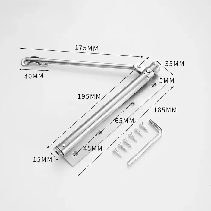 Serrure de porte à fermeture automatique réglable