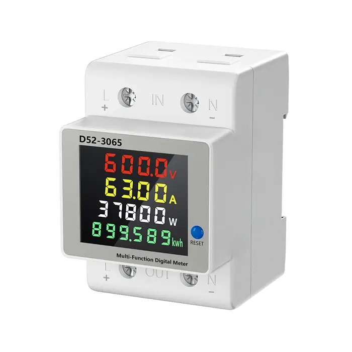 Compteur d'énergie numérique sur rail DIN