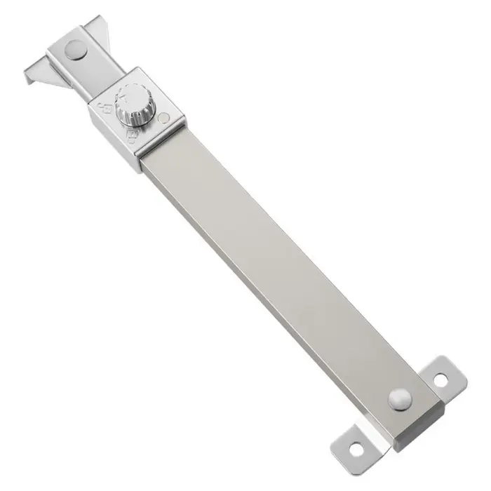 Limiteur de fenêtre en acier inoxydable, support de vent pratique fixe, limiteur d'ouverture télesco