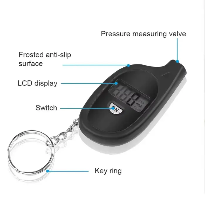 Manomètre de pression des pneus avec écran LCD numérique-testeur
