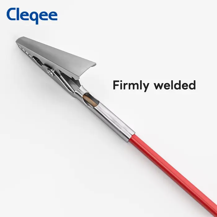 Cleqee-Pince crocodile à double extrémité avec câble de test en cuivre flexible