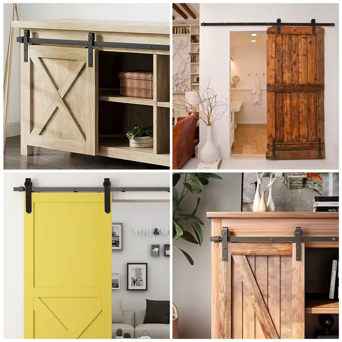 Kit de quincaillerie pour porte de grange coulissante