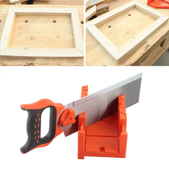 Boîte à onglets de serrage à Angle Multiple en plastique ABS de 12 pouces avec scie arrière de 14 po