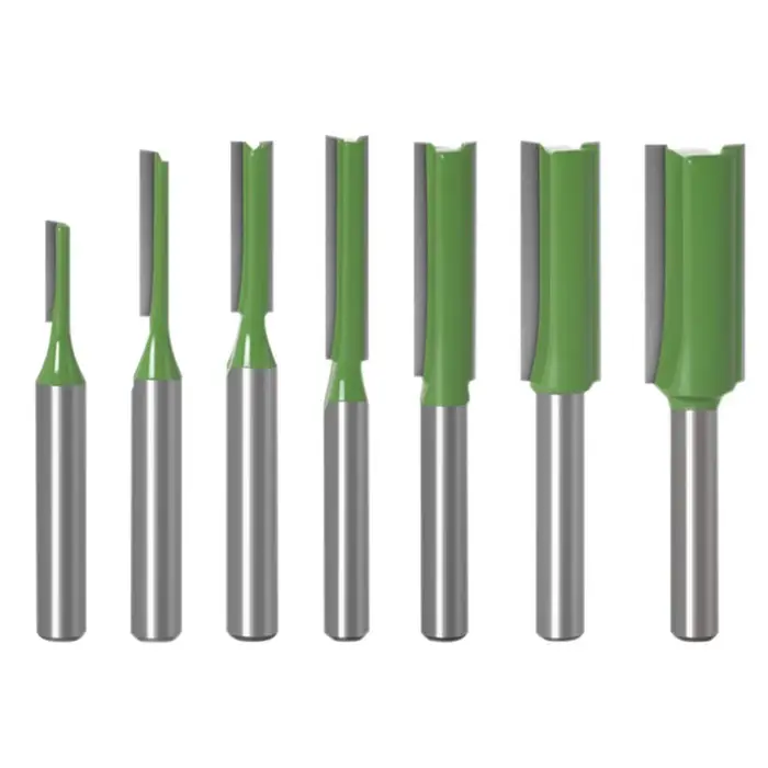 Mèches de routeur à tige simple, fraise à bord double, tête de coupe, fraise pour bois carimplantée,