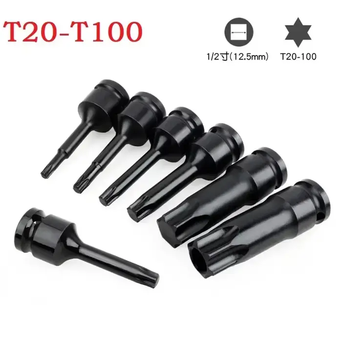 Adaptateur de douille Torx de 1/2 pouces, clé à douille d'entraînement à percussion, tête d'adaptate
