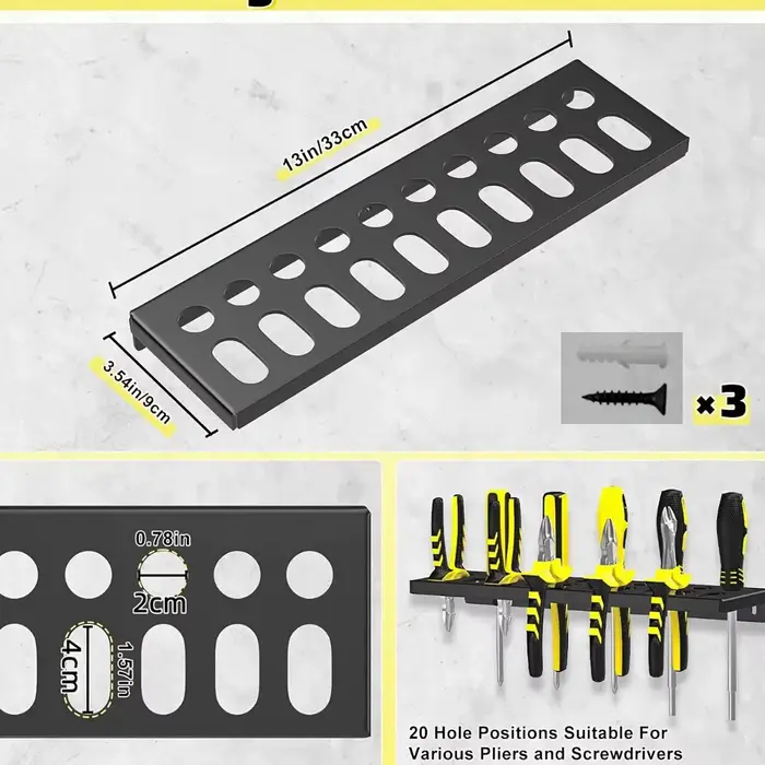 Support mural pour outils utilitaires