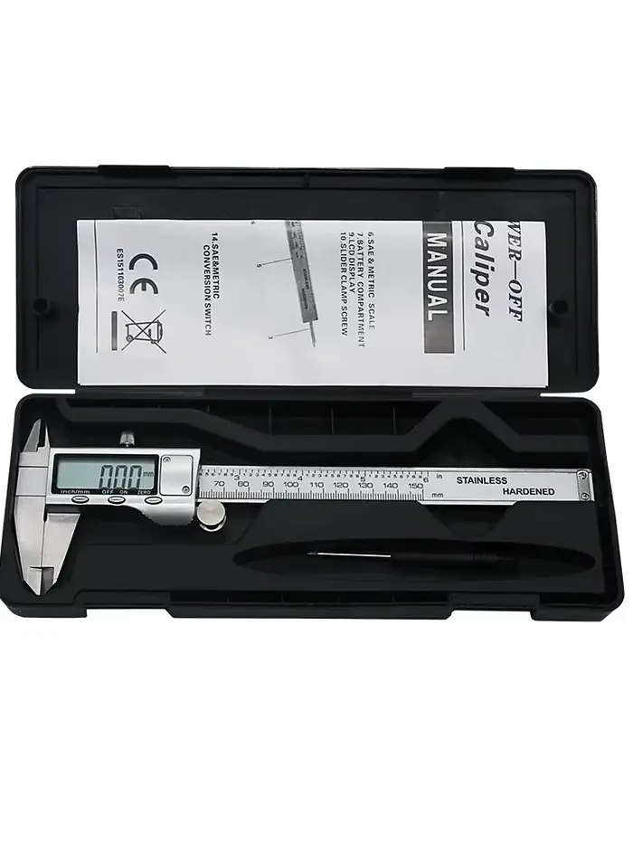 Pied à coulisse numérique 6 pouces 150mm, micromètre en acier inoxydable, outil de mesure, règle de 