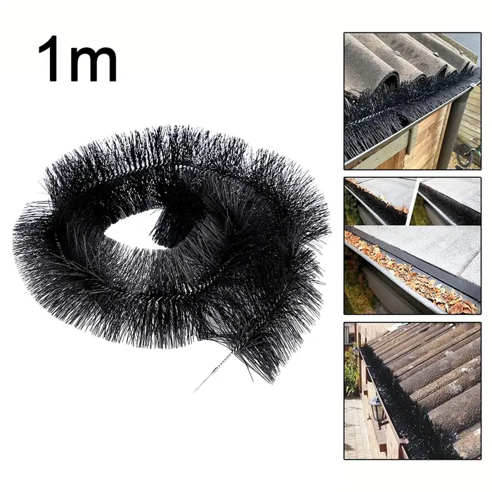 Brosse de nettoyage de gouttière 100 mm x 1 m – Filtre robuste pour feuilles et débris destiné aux tuyaux de drainage de toiture