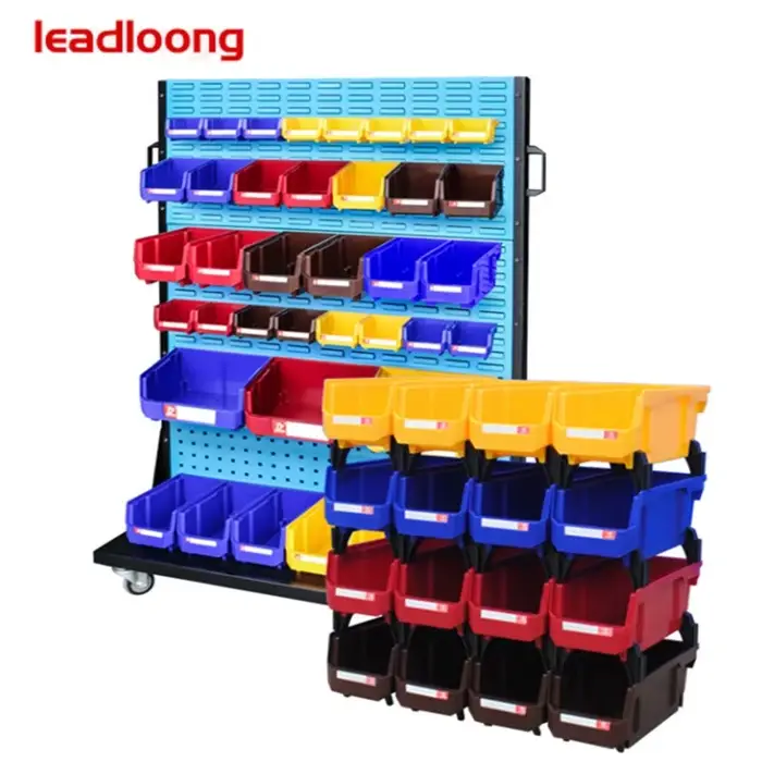 Bacs de rangement empilables en plastique