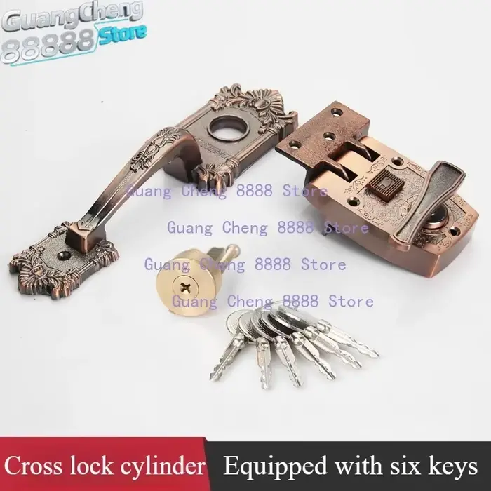Serrure de porte extérieure en acier
