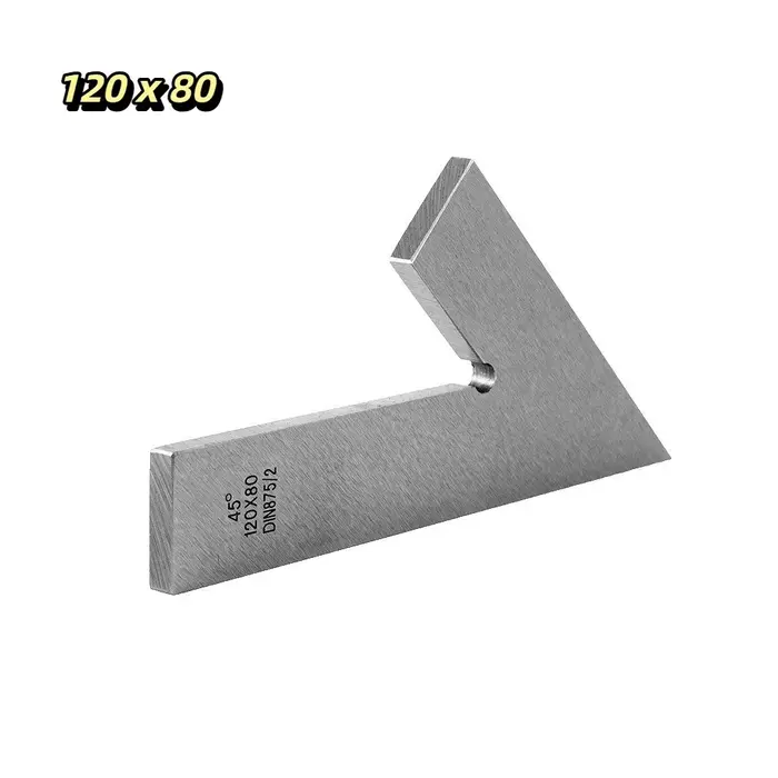45 °   Règle d'angle plate à 45 degrés, précise et robuste, règle multi-combinaisons durable en acie