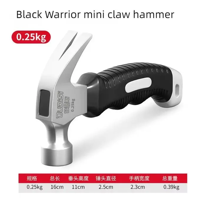 Marteau octogonal miniature OUDISI, marteau à corne de mouton, multifonctionnel, magnétique, robuste