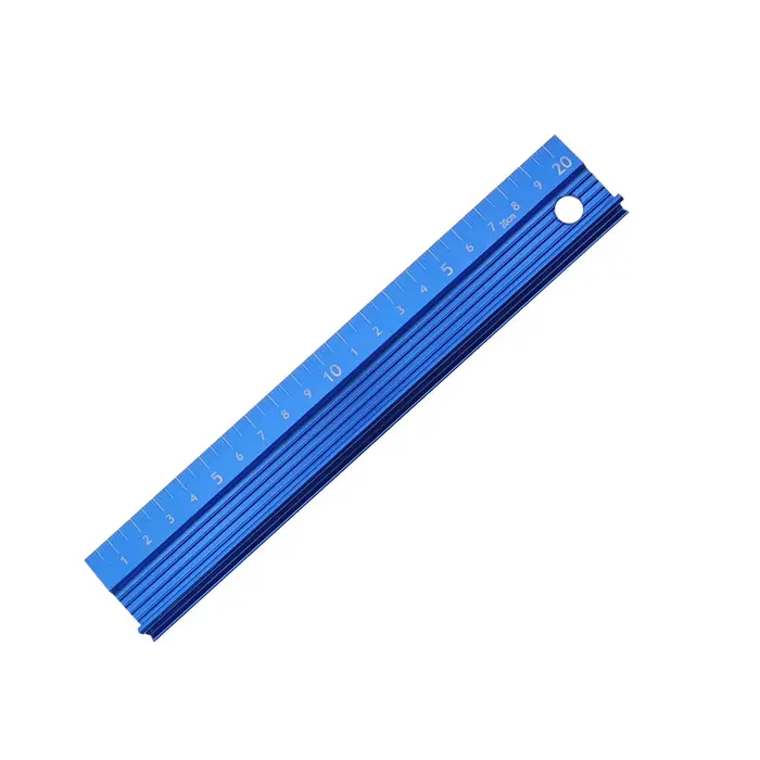 Règle de coupe en métal 20CM 30CM 45CM 60CM, règle de sécurité antidérapante en alliage d'aluminium