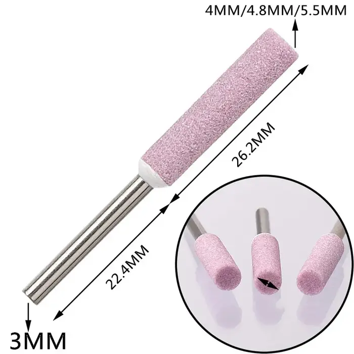 Affûteur de scie à chaîne en céramique, 8 pièces, lime en pierre 4mm 4.8mm 5.5mm, affûtage de scie à