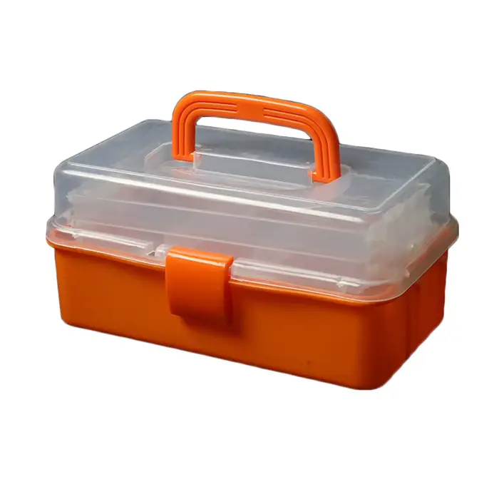 Boîte à outils pliante à 3 couches avec poignée