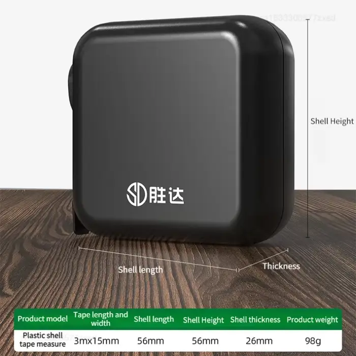 Ruban à mesurer autobloquant 3M, anti-chute, résistant à l'usure, haute précision, outil de mesure m