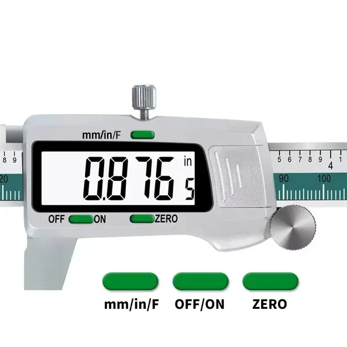 150mm Numérique Caliper En Acier Inoxydable Fraction/MM/Pouces 0.01mm Haute Précision pour Composants Mécaniques Mesure