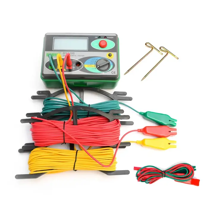 DY4100 compteur de résistance de terre numérique mégohmmètre 0-2000 Ohm Instruments d'inspection tes