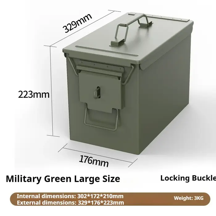 Boîte à munitions multifonction en acier