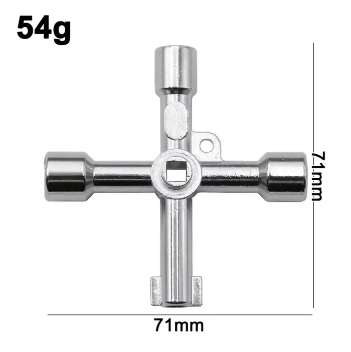 Tournevis multifonctionnel 4-en-1 portable en argent