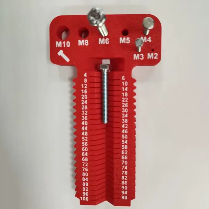 Outil de mesure de vis M2-M10+L4-100mm, instrument de dimensionnement de vis de haute précision, out