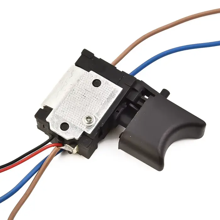 1x perceuse sans fil interrupteurs à gâchette perceuse électrique contrôle de vitesse bouton poussoi