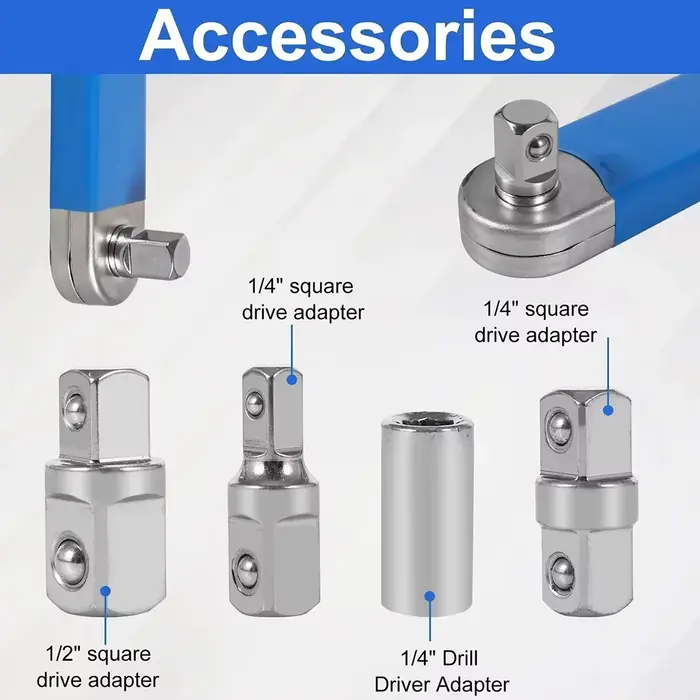 Clé à cliquet d'extension polyvalente avec clé