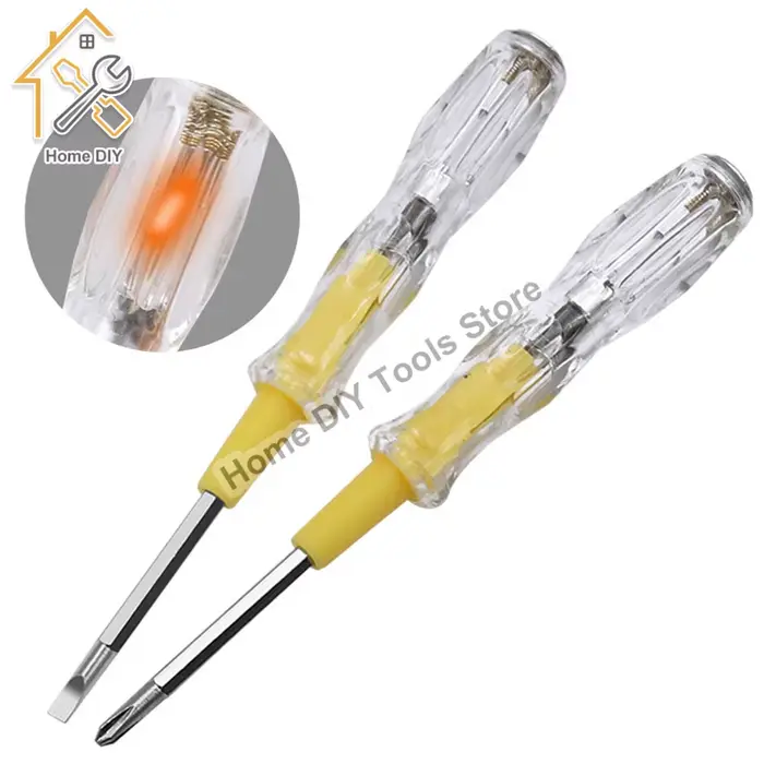 AC 100-500V Tension Testeur Stylo Double T￪te Amovible Tournevis Multifonctionnel