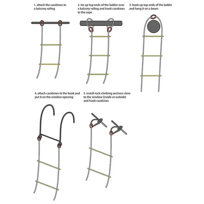 Échelle de corde Flexible de 5M