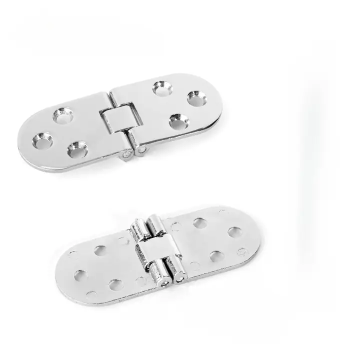 2 charnières pliables à 180 degrés en alliage de zinc, à visser, pour table pliante, porte d'armoire