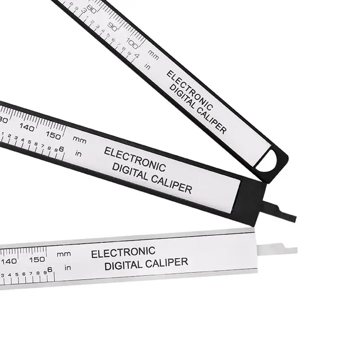 Pied à coulisse numérique électronique, cadran en fibre de carbone, jauge à vernier, outil de mesure
