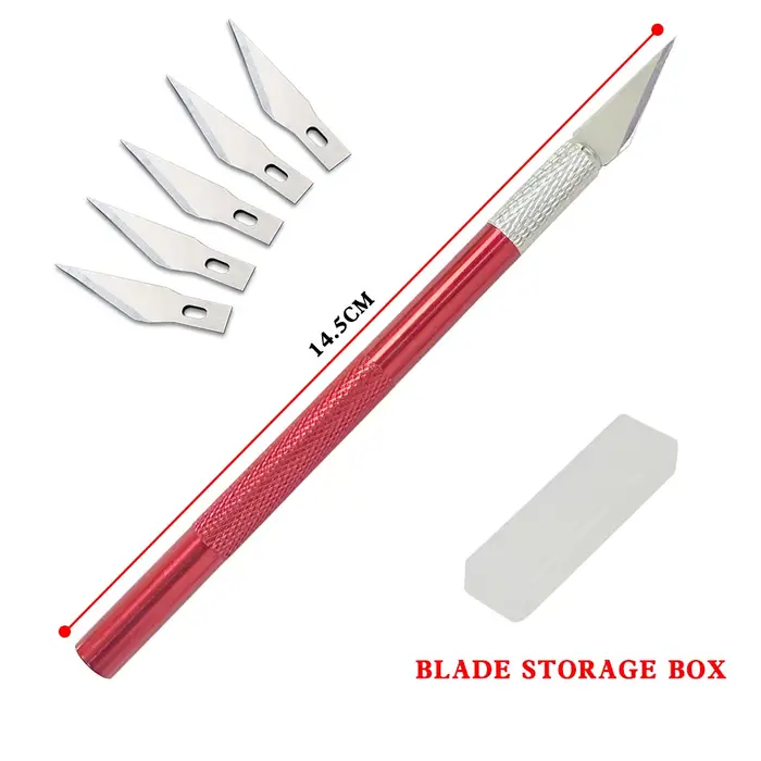 Kit d'outils de couteau de Scalpel de sculpture en métal lames antidérapantes gravure artisanat cout