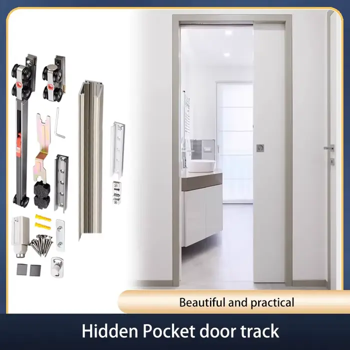Rail de guidage invisible pour porte coulissante