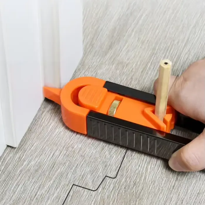Règle de traçage de profil avec calibre de contour et verrouillage réglable