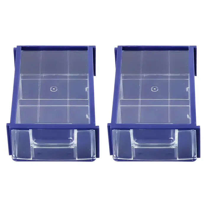 Boîtes de rangement de pièces de quincaillerie en plastique empilables