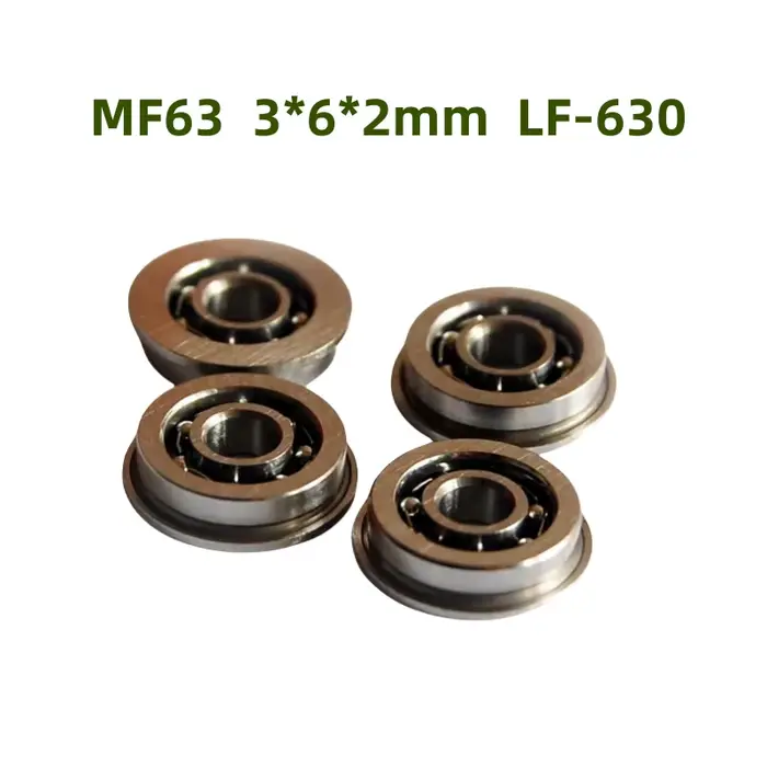 50 pcs MF63 roulement à bride ouverte LF-630 3*6*2mm roulements à billes à bride Miniature ABEC-5 3x