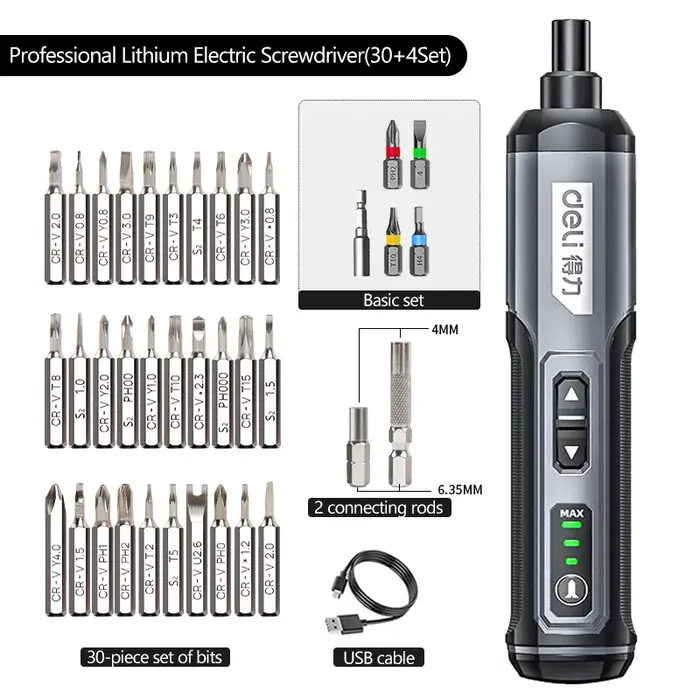Tournevis électrique sans fil rechargeable