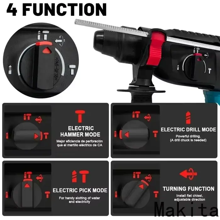 Marteau perforateur rotatif sans fil Makita