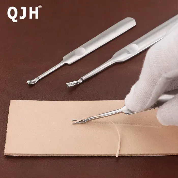 Ensemble d'outils de fente pour l'artisanat du cuir en acier inoxydable de qualité supérieure