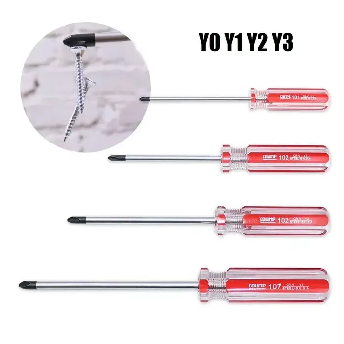 Tournevis en forme de Y en acier au chrome vanadium