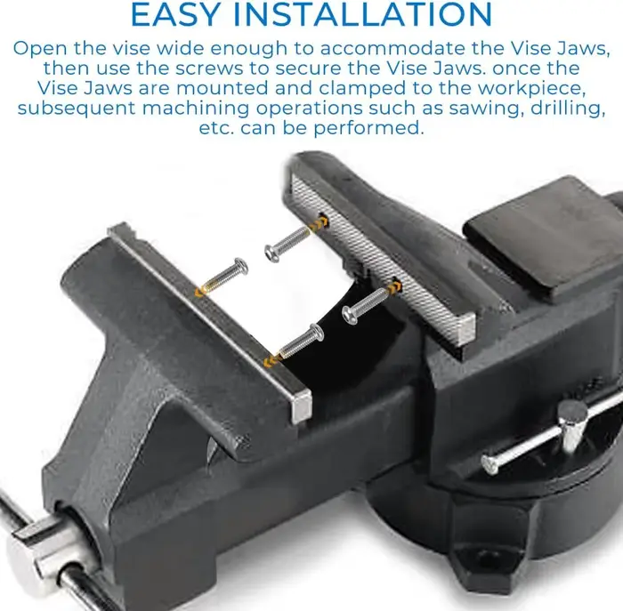 Patins de mors de presse-outils Craftsman avec quatre vis
