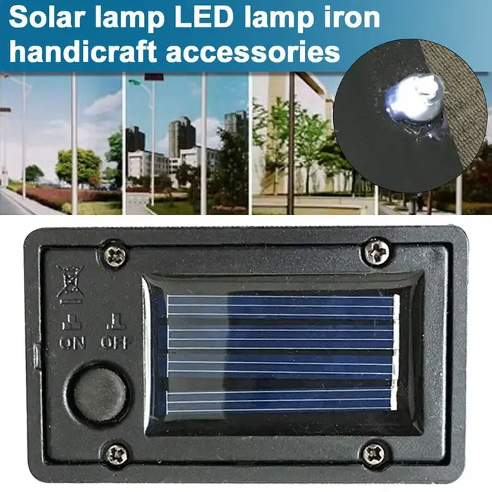 Boîtes de rangement à batterie solaire pour bricolage