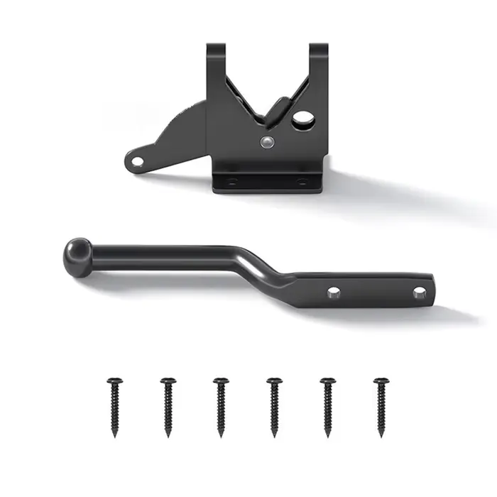 Loquet de porte autobloquant en acier au carbone