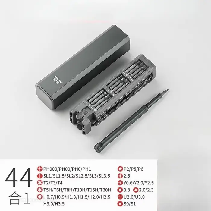Kit de tournevis de précision magnétique 30 40 44 embouts, ensemble de tournevis démontables avec ét
