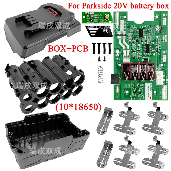 Boîtier en plastique pour batterie de tournevis PABS 20-Li, boîte de protection de circuit imprimé p