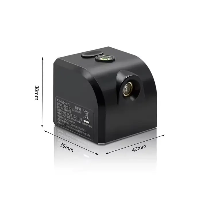 Mini niveau Laser portatif de ligne verticale horizontale de croix de lumière verte avec le chargement USB magnétique