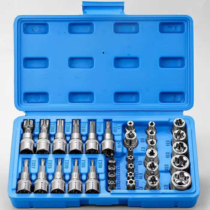 34 pièces douilles Torx